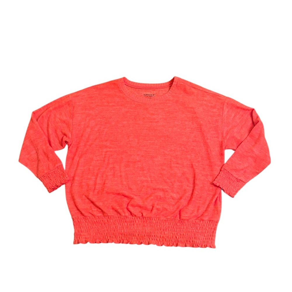 TORRID Super Soft Pink Ruffle Trim Sweater Women’s Size 2X